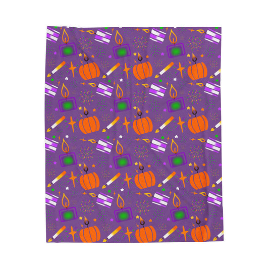 Halloween Velveteen Plush Blanket