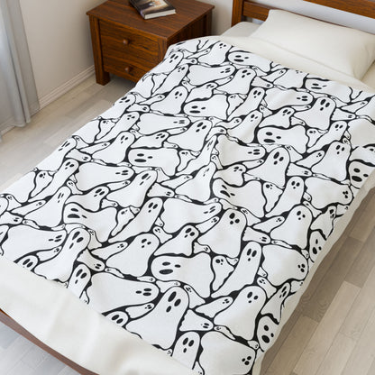 Spooky Ghost Plush Blanket