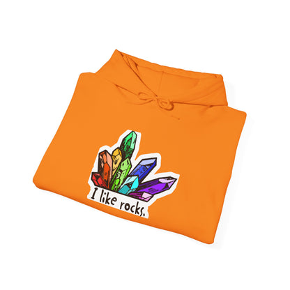 I Like Rocks Hooded Sweatshirt