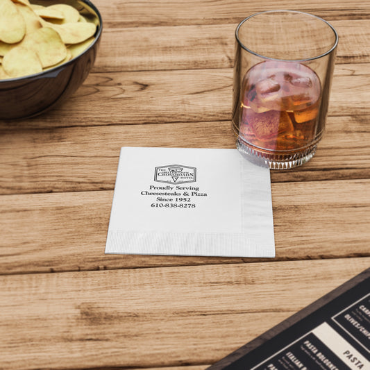 Cocktail Napkins - Hellertown Crossroads Hotel Design