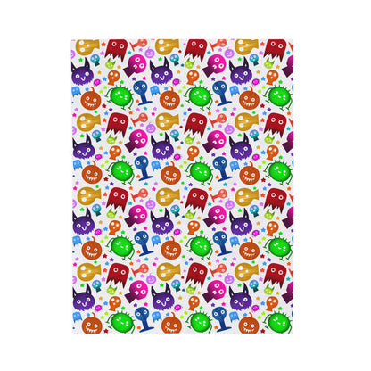 Colorful Halloween Plush Blanket