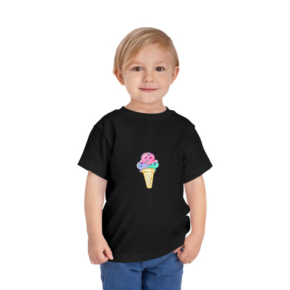 Toddler Short Sleeve Tee - Ice Cream Design