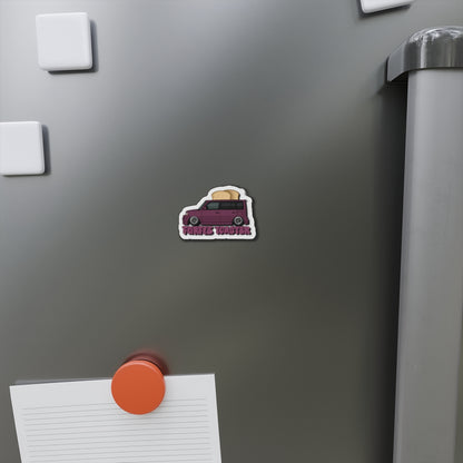 Purple Toaster Die-Cut Magnets