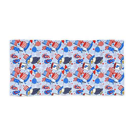 Patriotic Beach Towel