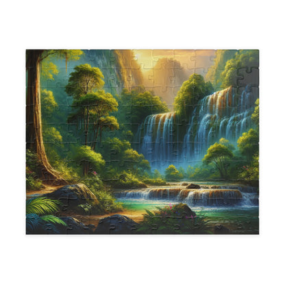 Nature Waterfall Jigsaw Puzzle - 110, 252, 520, 1014-piece