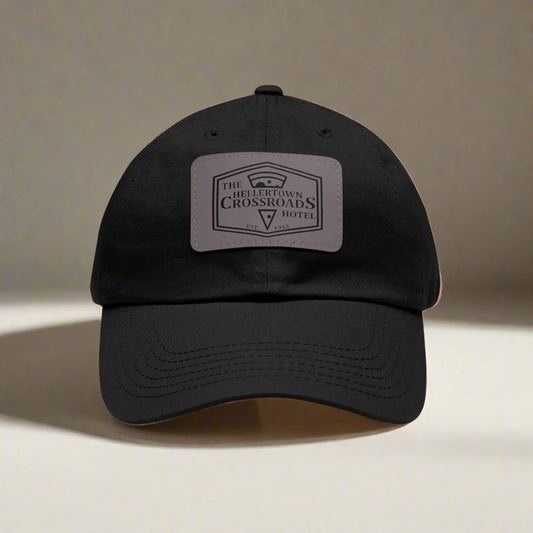Dad Hat with Leather Patch - Hellertown Crossroads Hotel