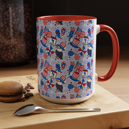 Patriotic Accent Coffee Mug