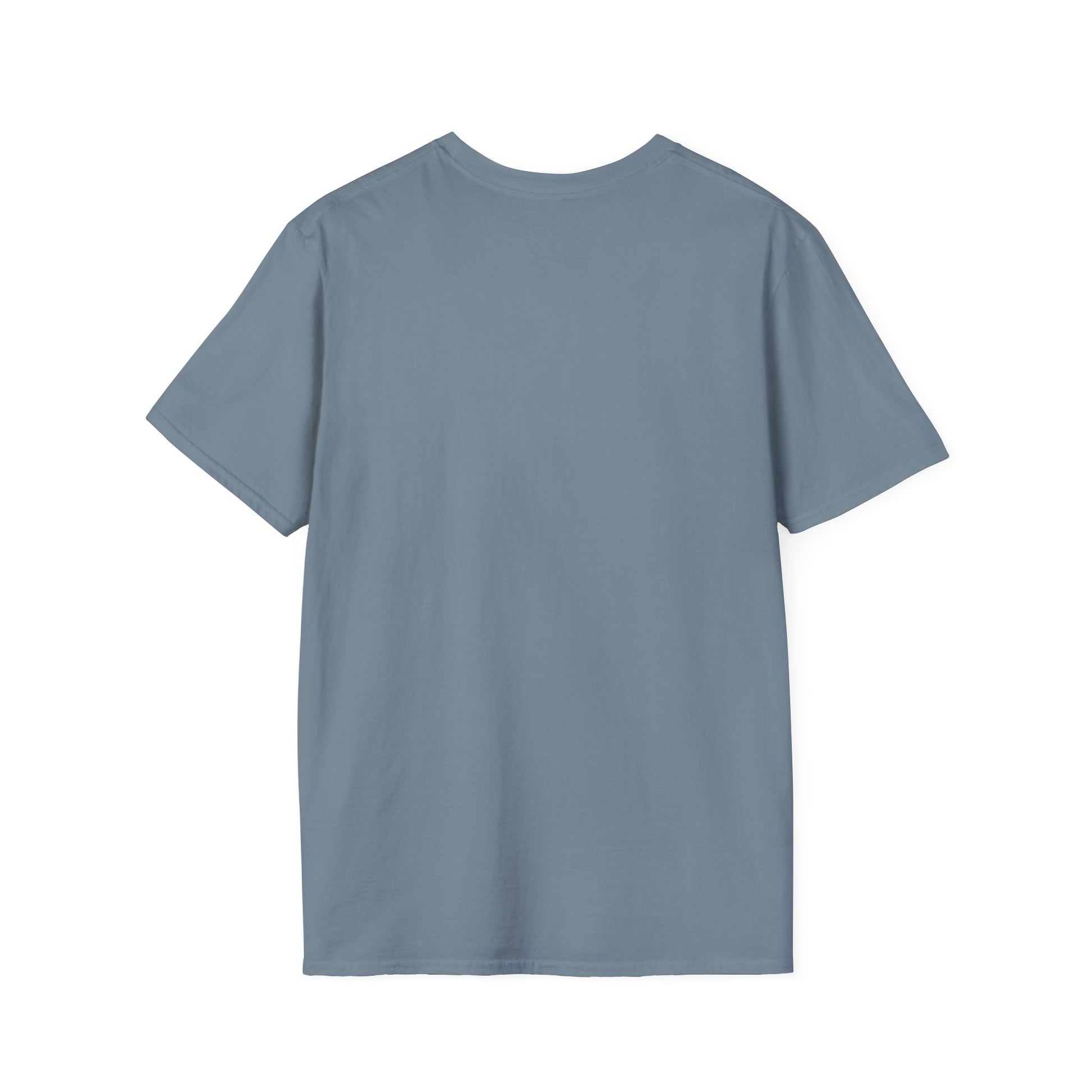 custom vintage flower shirt blue grey gray back