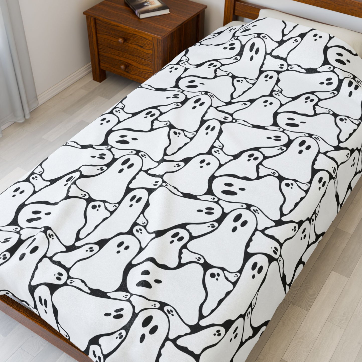 Spooky Ghost Plush Blanket