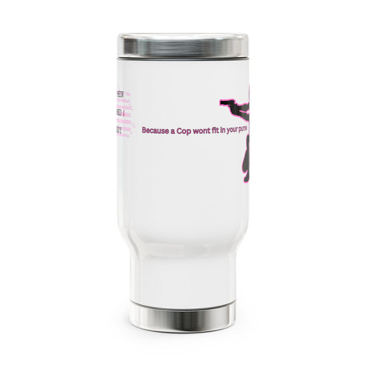 Women Armed & Ready 14oz Stainless Steel Travel Mug with Handle