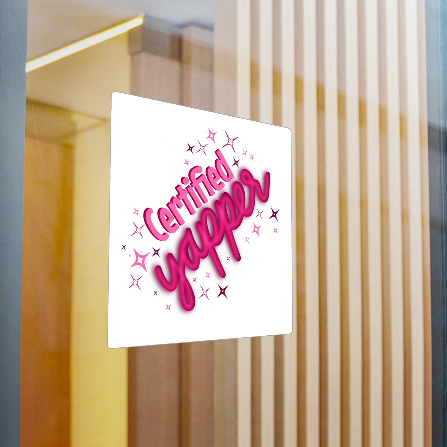 Certified Yapper Kiss-Cut Vinyl Decal