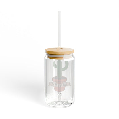 Cactus Sipper Glass | 16oz Drinking Jar