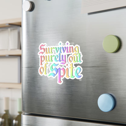 Surviving Purely Out of Spite Vinyl Decal