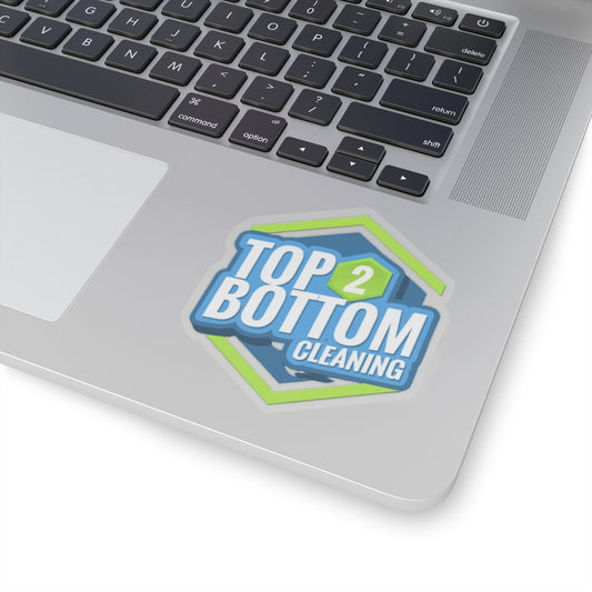 Top 2 Bottom Cleaning Kiss-Cut Stickers - Perfect for Home and Office Decor