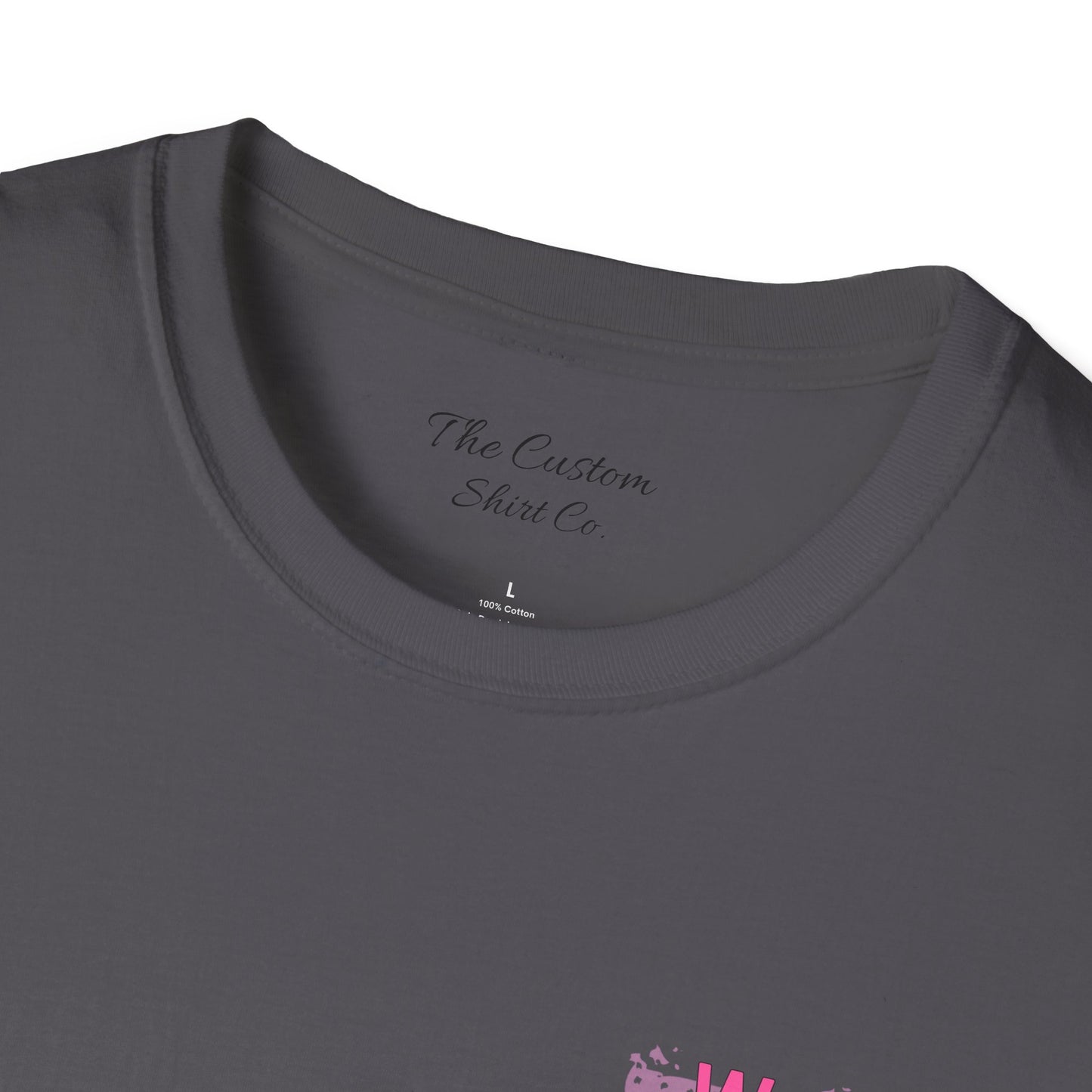 Women Armed & Ready Pink USA Flag Front Print Only T-Shirt